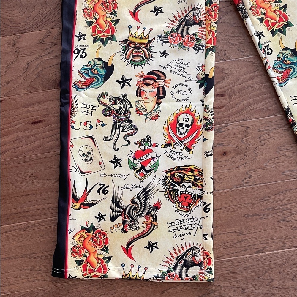 Ed Hardy Y2K‎ Style Women's Track Pants Large NWT - Picture 6 of 12